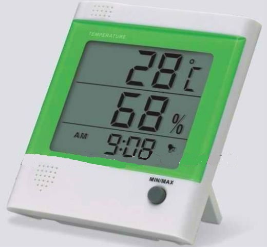 Medidor eletrônico de temperatura e umidade do ar 