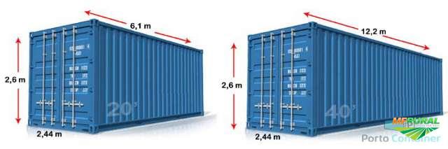 Dimensões de container marítimo