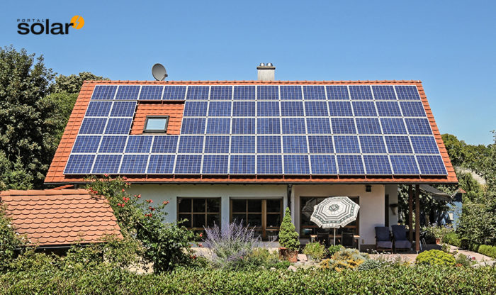 Energia solar Residencial captada no telhado