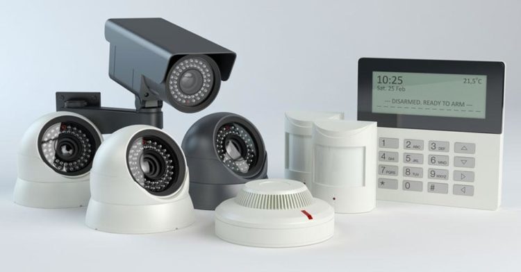 Componentes do sistema de alarme